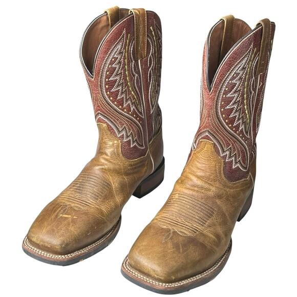 Dan Post Men’s Dugan Brown Western Cowboy Boots Size US 10 D - Picture 6 of 11